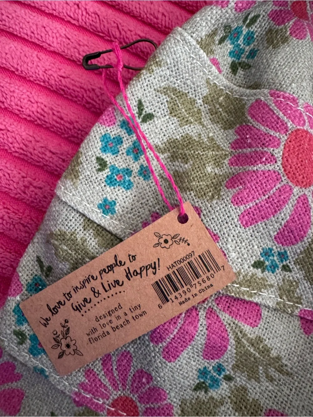 NATURAL LIFE Floral Summer Hat